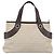 Bulgari Borsa BVLGARI Logo Mania in tela beige e argento Auth bs35496 - vista 2