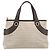 Bulgari Borsa BVLGARI Logo Mania in tela beige e argento Auth bs35496 - vista 3