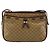 Céline Borsa a Spalla CELINE Macadam Canvas PVC Beige Oro Auth bs35608 D'oro - vista 2