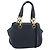 Borsa Salvatore Ferragamo Gancini in Pelle 2way Navy Gold Auth 184864V