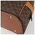 Céline Borsa a Mano CELINE Macadam Canvas PVC Pelle Marrone Oro Auth 184709 D'oro - vista 11