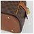 Céline Borsa a Mano CELINE Macadam Canvas PVC Pelle Marrone Oro Auth 184709 D'oro - vista 13