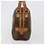 Céline Borsa a Mano CELINE Macadam Canvas PVC Pelle Marrone Oro Auth 184709 D'oro - vista 4