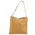 Borsa a Spalla LOEWE Anagram Chain in Pelle Beige Oro Auth 185098 D'oro