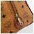 Borsa a Mano MCM Vicetos Logogram PVC Pelle Marrone Oro Auth 185091 D'oro - vista 14