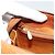 Borsa a Mano MCM Vicetos Logogram PVC Pelle Marrone Oro Auth 185091 D'oro - vista 19