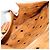 Borsa a Mano MCM Vicetos Logogram PVC Pelle Marrone Oro Auth 185091 D'oro - vista 21