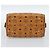 Borsa a Mano MCM Vicetos Logogram PVC Pelle Marrone Oro Auth 185091 D'oro - vista 9