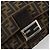 FENDI Zucca Canvas Mamma Baguette Shoulder Bag Black Brown Auth 184905SAM Marrone Nero - vista 15