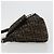 FENDI Zucca Canvas Mamma Baguette Shoulder Bag Black Brown Auth 184905SAM Marrone Nero - vista 5