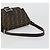 FENDI Zucca Canvas Mamma Baguette Shoulder Bag Black Brown Auth 184905SAM Marrone Nero - vista 7