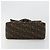 FENDI Zucca Canvas Mamma Baguette Shoulder Bag Black Brown Auth 184905SAM Marrone Nero - vista 9