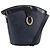 Borsa a tracolla Christian Dior Trotter Canvas PVC Blu Navy Oro Auth BA13388A D'oro