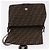 FENDI Zucca Canvas Mamma Baguette Shoulder Bag Black Brown Auth 185682SAV Marrone Nero - vista 17