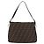 FENDI Zucca Canvas Mamma Baguette Shoulder Bag Black Brown Auth 185682SAV Marrone Nero - vista 3