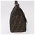 FENDI Zucca Canvas Mamma Baguette Shoulder Bag Black Brown Auth 185682SAV Marrone Nero - vista 5