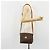 Céline Borsa a tracolla CELINE in tela Macadam PVC Pelle Marrone Oro Auth bs35574 D'oro - vista 23
