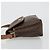 Céline Borsa a tracolla CELINE in tela Macadam PVC Pelle Marrone Oro Auth bs35574 D'oro - vista 5