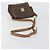 Céline Borsa a tracolla CELINE in tela Macadam PVC Pelle Marrone Oro Auth bs35574 D'oro - vista 7