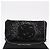 CHANEL Camelia Chain Schultertasche aus Satin Schwarz Silber CC Authentisch 184869SM - Ansicht 22