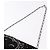 CHANEL Camelia Chain Schultertasche aus Satin Schwarz Silber CC Authentisch 184869SM - Ansicht 8