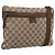 Borsa a Spalla GUCCI GG Canvas Beige Argento 90476 Auth ep14683