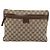 Borsa a Spalla GUCCI GG Canvas Beige Argento 90476 Auth ep14683 - vista 2