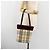 BURBERRY Nova Check Tote Bag Canvas Beige Silber Auth 185183A - Ansicht 20