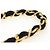 CHANEL Matelasse Chain Shoulder Pouch Tela Nera Oro CC Auth 184384V Nero D'oro - vista 8