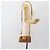 Borsa Mini Boston MCM Logogram Vicetos in PVC 2way Marrone Oro Auth 185458 D'oro - vista 21