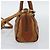 Borsa Mini Boston MCM Logogram Vicetos in PVC 2way Marrone Oro Auth 185458 D'oro - vista 5