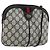 Borsa GUCCI GG Supreme Sherry Line PVC Blu Navy Oro Rosso 904 02 047 Auth ka4673 D'oro