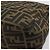 FENDI Zucca Canvas Mamma Baguette Shoulder Bag Black Brown Auth 184555SAM Marrone Nero - vista 12