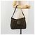 FENDI Zucca Canvas Mamma Baguette Shoulder Bag Black Brown Auth 184555SAM Marrone Nero - vista 24