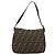 FENDI Zucca Canvas Mamma Baguette Shoulder Bag Black Brown Auth 184555SAM Marrone Nero - vista 3
