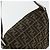 FENDI Zucca Canvas Mamma Baguette Shoulder Bag Black Brown Auth 184555SAM Marrone Nero - vista 6