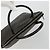 Céline Borsa CELINE Macadam Canvas PVC Pelle Nera Oro Auth 185132A Nero D'oro - vista 6