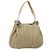 Bulgari Borsa a Spalla BVLGARI in Pelle Beige Argento Auth 185072A