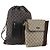 Borsa GUCCI GG Canvas GG Supreme in PVC 2 Set Nero Beige Auth 184052
