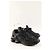 Nike Schwarze Leder-Sneaker - Ansicht 3