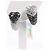 Orecchini De Grisogono Heart White x Black Diamond WG Bianco - vista 3
