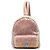 Chanel sequin and leather backpack Pink Beige Grey