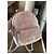 Chanel sequin and leather backpack Pink Beige Grey - view 3