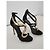 Sandali con tacco a spillo Giuseppe Zanotti Venere in scamosciato nero (Re-Edition) - vista 4