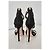 Sandali con tacco a spillo Giuseppe Zanotti Venere in scamosciato nero (Re-Edition) - vista 7