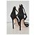Sandali con tacco a spillo Giuseppe Zanotti Venere in scamosciato nero (Re-Edition) - vista 8