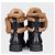 Louis Vuitton Wonderland Schwarze Lederstiefel - Größe 39 Gebraucht - Ansicht 4