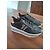 Autre Marque Sneakers in pelle nera con strass Nero - vista 2