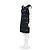 Abito sheath in pizzo floreale nero Vera Wang - vista 2