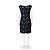 Abito sheath in pizzo floreale nero Vera Wang - vista 4